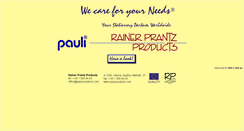 Desktop Screenshot of pauli-products.com